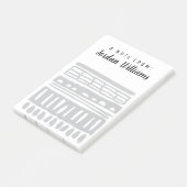 Post-it® Ajoutez votre nom | Weft I | Aquarelle noire moder (Incliné)