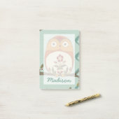 Post-it® Ajoutez votre nom | Whimsy de forêt II (Sur un bureau)