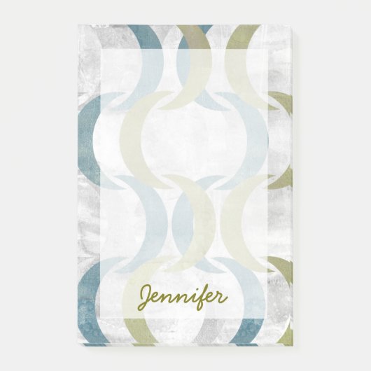 Post-it® Ajoutez votre répétition | géométrique nommée III (Devant)