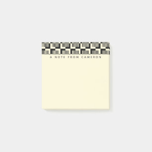 Post-it® Ajoutez votre rétros motifs noirs et bronzages