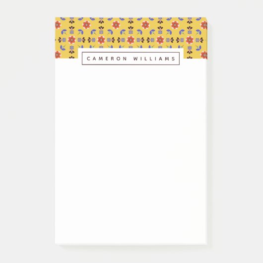 Post-it® Ajoutez votre style | scandinave nommé Flora (Devant)