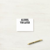 Post-it® alcool plus tard (Sur un bureau)