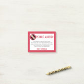 Post-it® Alerte aux arachides Restaurant Enfants personnali (Sur un bureau)