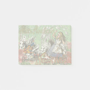 Post-it® alice cartes d'aventure merveilleux chapeau lapin
