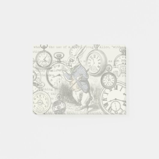Post-it® Alice de lapin blanc au pays des merveilles (Devant)