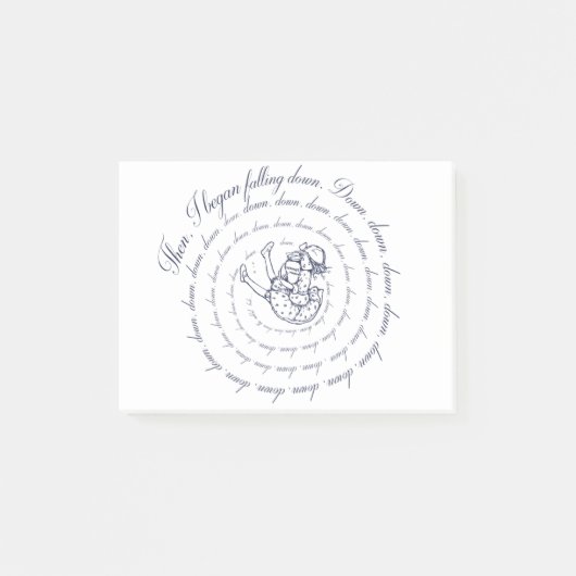 Post-it® Alice Descend Le Trou Du Lapin (Devant)