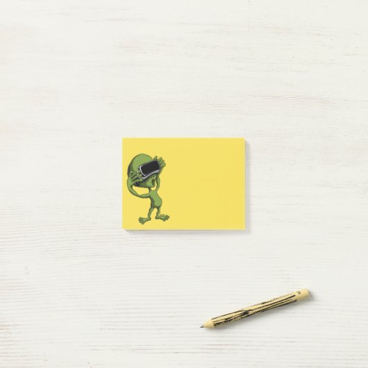 Post-it® Alien de VR (Sur un bureau)