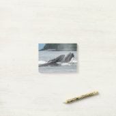 Post-it® Alimentation des baleines à bosse (Sur un bureau)