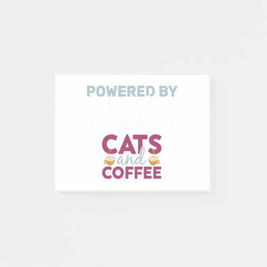 Post-it® Alimenté Par Les Chats Et Café (Devant)