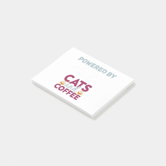 Post-it® Alimenté Par Les Chats Et Café (Incliné)