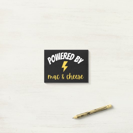 Post-it® Alimenté par Mac et fromage (Sur un bureau)