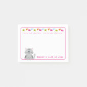 Post-it® Alimentez les notes de post-it de chat (Devant)