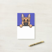 Post-it® Allemand Shepherd Cute GSD Chiffres Amoureux de le (Sur un bureau)