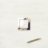 Post-it® Alligare Golden Abstract Acrylic Fluid Art (Sur un bureau)