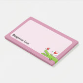 Post-it® Alligator amoureux (Incliné)