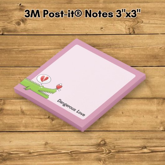 Post-it® Alligator amoureux