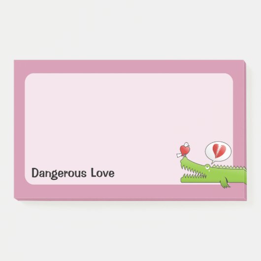 Post-it® Alligator en amour (Devant)