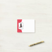 Post-it® Allons-y ! Black Lab Labrador Retriever Cute (Sur un bureau)