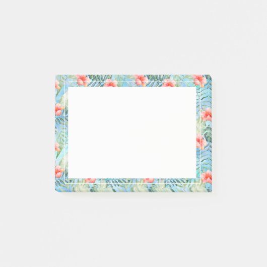Post-it® Aloha tropical Hibiscus Floral (Devant)