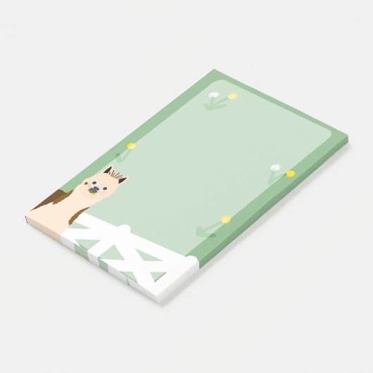 Post-it® Alpaca Dandelions mangeant 6 x 4" Notes collantes (Incliné)