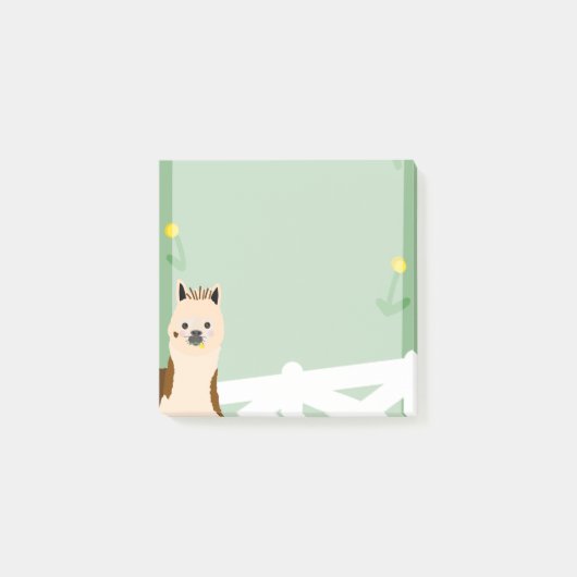 Post-it® Alpaca Manger des Dandelions Stick notes (Devant)