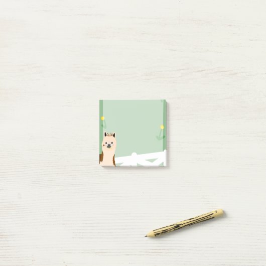 Post-it® Alpaca Manger des Dandelions Stick notes (Sur un bureau)