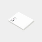 POST-IT® ALPHABÈTES FLORAUX BLEUS DOUX NOM LETTRE S (Incliné)