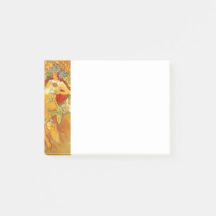 Post-it® Alphonse Mucha Art Nouveau Automne