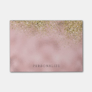 Post-it® Aluminium de Faux de rose de parties scintillantes