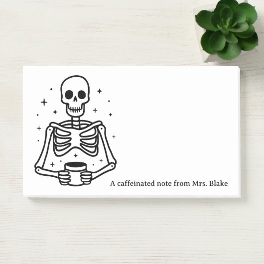 Post-it® Amant du café drôle humour foncé (Bureau)