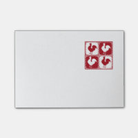 Amants rouges et blancs de poulet de coq