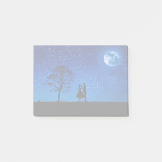Post-it® Amants sous une pleine lune     (Devant)