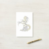 Post-it® Amargasaurus Pose Comme Freddy Krueger. (Sur un bureau)