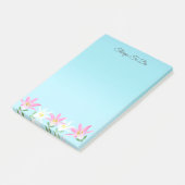 Post-it® Amaryllis rose et blanc sur des choses à faire ble (Incliné)