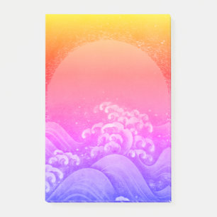 Post-it® AMATERASU DÉESSE DU SOLEIL Rose Jaune Bleu