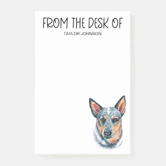 Post-it® Amateur de Blue Heeler (Devant)