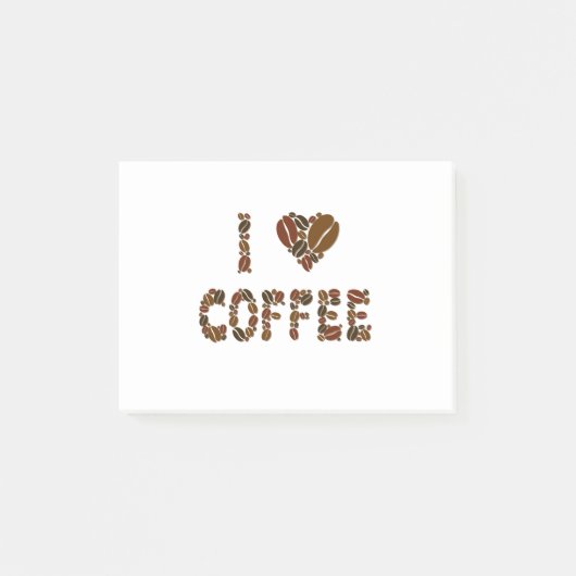 Post-it® Amateur de café - Grains de café (Devant)