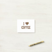 Post-it® Amateur de café - Grains de café (Sur un bureau)