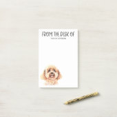 Post-it® Amateur de caniche (Sur un bureau)
