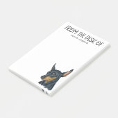 Post-it® Amateur de Pinscher Nain (Incliné)