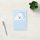 Post-it® American Eskimo Dog Painting - Original Dog Art (Bureau)