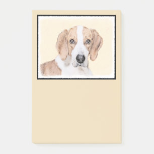 Post-it® American Foxhound Painting - Joli art original chi
