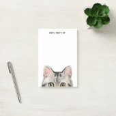 Post-it® American Grey Tabby Cat | Modifier le texte maman (Bureau)