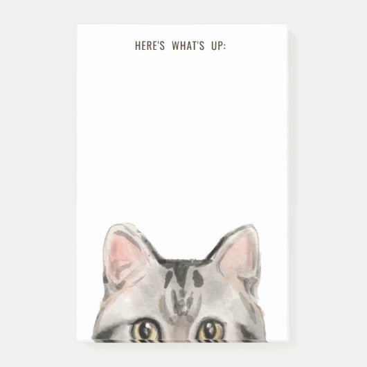 Post-it® American Grey Tabby Cat | Modifier le texte maman (Devant)