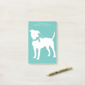 Post-it® American Staffordshire Pit taureau Chien Chien Chi (Sur un bureau)