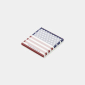 Post-it® American USA Flag Patriotic July 4 Custom Text (Incliné)