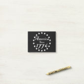 Post-it® Amérique depuis 1776 (Sur un bureau)