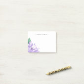 Post-it® Amethyst Peony | Personnalisé (Sur un bureau)