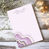 Post-it® Améthyste Violet Pailleté Agate Géode Luxe Chic