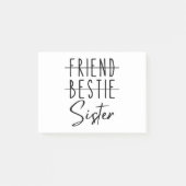 Post-it® Ami Bestie Soeur (Devant)